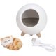 thumbnail image 2 of Un juego (verde, aproximadamente 130 × 130 × 143 mm) de luz nocturna recargable para casa de gato, lámpara de gatito lindo, ambiente hogareño para gato, luz decorativa para dormitorio para mujer, 2 of 5