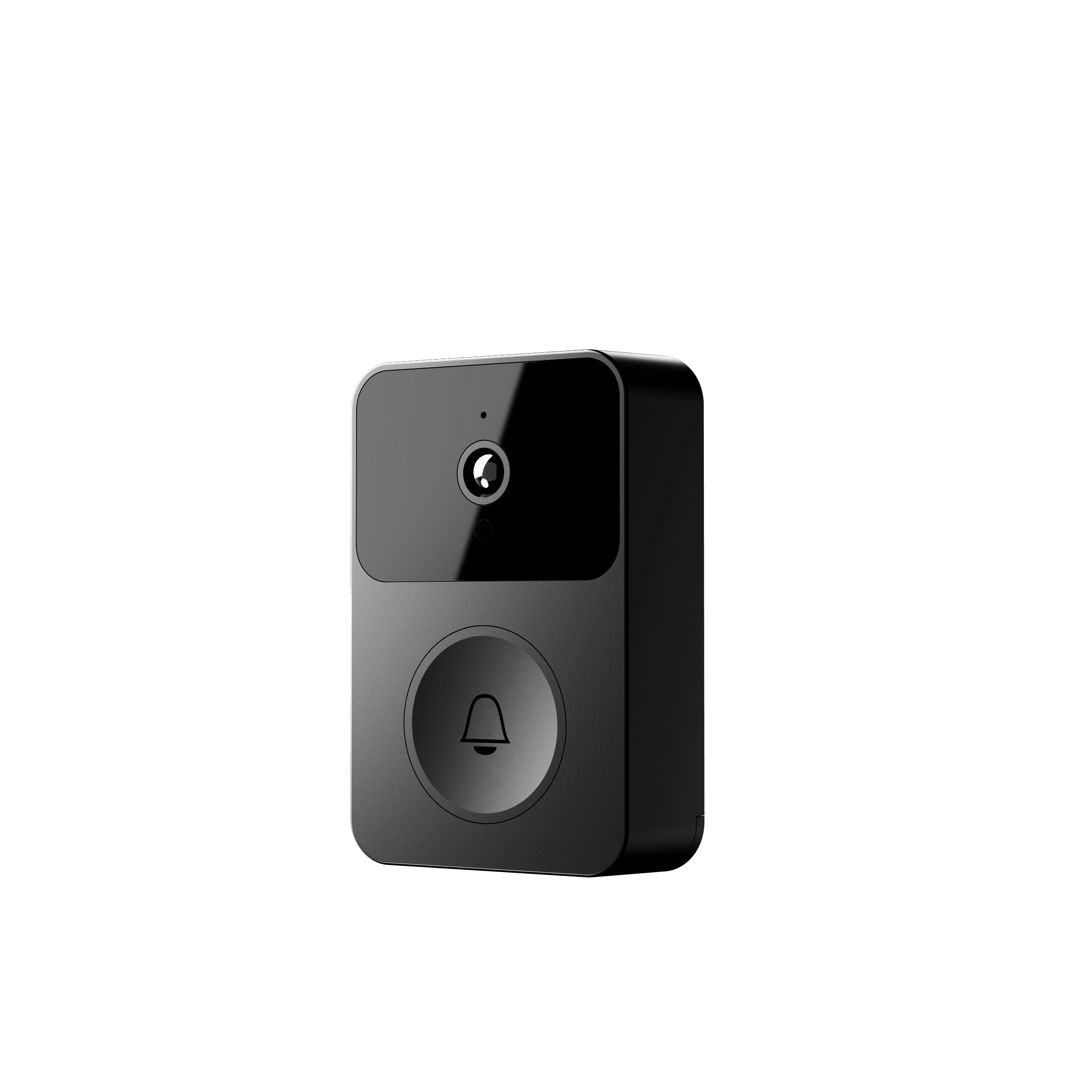 Visual Smart Doorbell, 300K Camera, 3-6 Months Use, 2-Year Standby for Home Security（Black）