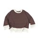 thumbnail image 3 of Sudadera con capucha para niños, moda, manga larga, cuello redondo, abrigo base, ropa holgada para niños, top de dos piezas falso a rayas versátil para niños, top de manga larga con cuello redondo, to, 3 of 4