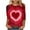 Z1-Pink, variant on Xcmzpl Valentine's Day Shirts for Women Slim Fit 3/4 Sleeve Tunic Tops Fashion Cute Love Heart Print Crew Neck T-Shirts Valentines Tees Pink S-2XL