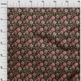 thumbnail image 3 of oneOone Polyester Spandex Black Fabric Floral Quilting Supplies Print Sewing Fabric By The Yard 56 Inch Wide, 3 of 5