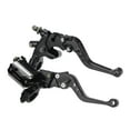 thumbnail image 1 of Tignapoo Universal CNC Aluminum Motorcycle Brake Lever Set with 16mm Piston, 7/8" Handlebar Fit, Anodized Black, Compatible with DOT3/DOT4 Brake Fluid, 1 of 6