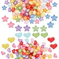 thumbnail image 1 of EIGTHTAIL 200pc Transparent Acrylic Beads Frosted Flower Mixed Color, 1 of 6