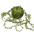 thumbnail image 2 of Hojas verdes artificiales de seda hechas a mano en forma de hoja de 10 metros para decoración de bodas, corona de bricolaje, regalo, álbum de recortes, artesanía, flor falsa, 2 of 5