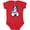 Red, variant on Inktastic B/w Parti Doodle Dog Boys or Girls Baby Bodysuit