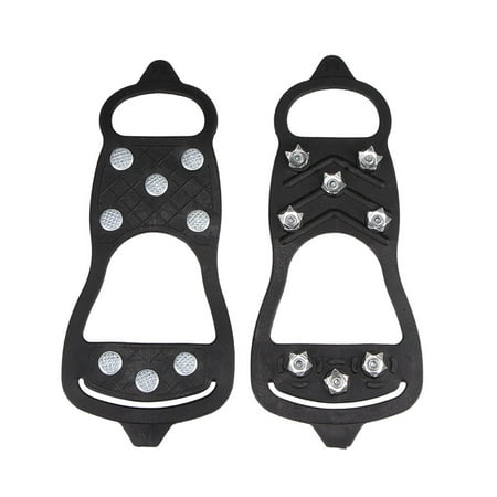

Hi FANCY 1pair 8 Nails Teeth Ice Shoe Clamp Snow Cleats Traction Ice Stud Shoes Non-slip Overshoes Grip For Ice Snow Hiking