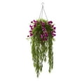 thumbnail image 3 of Nearly Natural Bamboo and Dendrobium Hanging Basket, 3 of 5