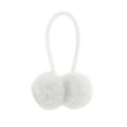 thumbnail image 4 of Unique Bargains 1 Pc Children Pompon Hair Elastic Band White, 4 of 5