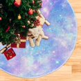 thumbnail image 5 of FMSHPON Magic Galaxy Star Print Pattern Xmas Christmas Tree Skirt Stand Mat for Holiday Party Decoration Indoor Outdoor 48 inches, 5 of 6