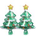 thumbnail image 3 of Globos de aluminio navideños, árbol de Navidad rojo y verde, palo de globo de Papá Noel, decoración de fiesta de cumpleaños para niños, fondo festivo, 3 of 5