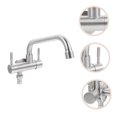 thumbnail image 4 of KALLORY 1 Set Silver 304 Stainless Steel Faucet 29.5X13.5cm for In-wall Installation, 4 of 8
