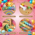 thumbnail image 4 of Colorful Birthday Banner Cartoon Party Display Rainbow Design Balloon Decorated Happy Backdrop for Kids Birthday Party Children Celebration Indoor Decoration, 4 of 9