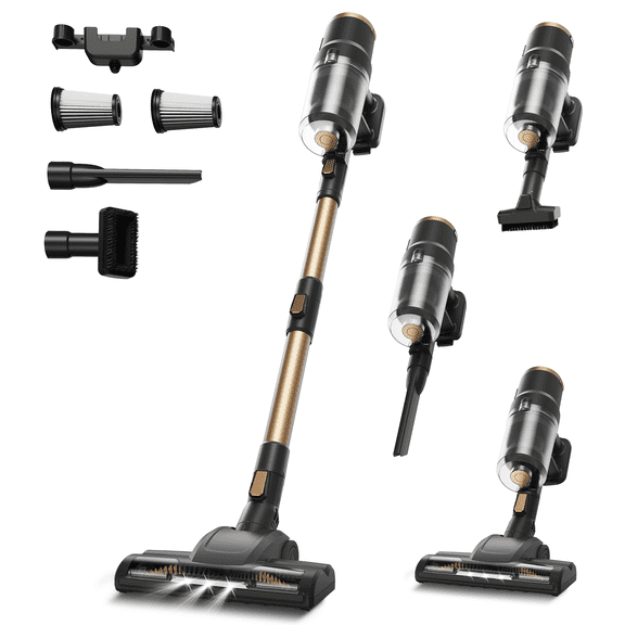 VACFORE Lightweight Cordless Vacuum Cleaner,  Stick Vacuum Cleaner for Carpet & Woodfloor