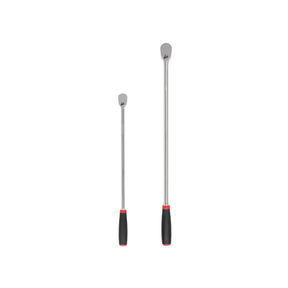 TEKTON 3/8, 1/2 Inch Drive Non-Quick-Release Comfort Grip Extra-Long Ratchet Set, 2-Piece (18, 24 in.) | SRH99006