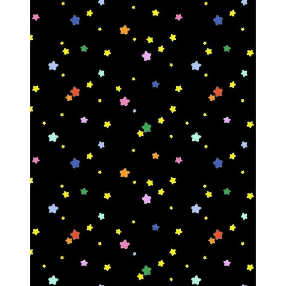 Shooting Stars Removable Vinyl Wallpaper by Barbie - Multi Black
