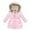 Pink, variant on Godderr Kids Girls Winter Down Hoodie Jacket Coat down Snowsuit Zip up Hoodie Snowsuit Outerwear Waist retraction Solid Color Autumn Winter Outerwear