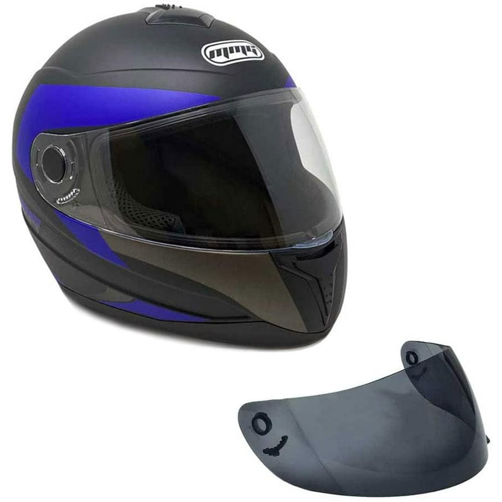 MMG Motorcycle Full Face Helmet DOT Street Legal comes with Clear