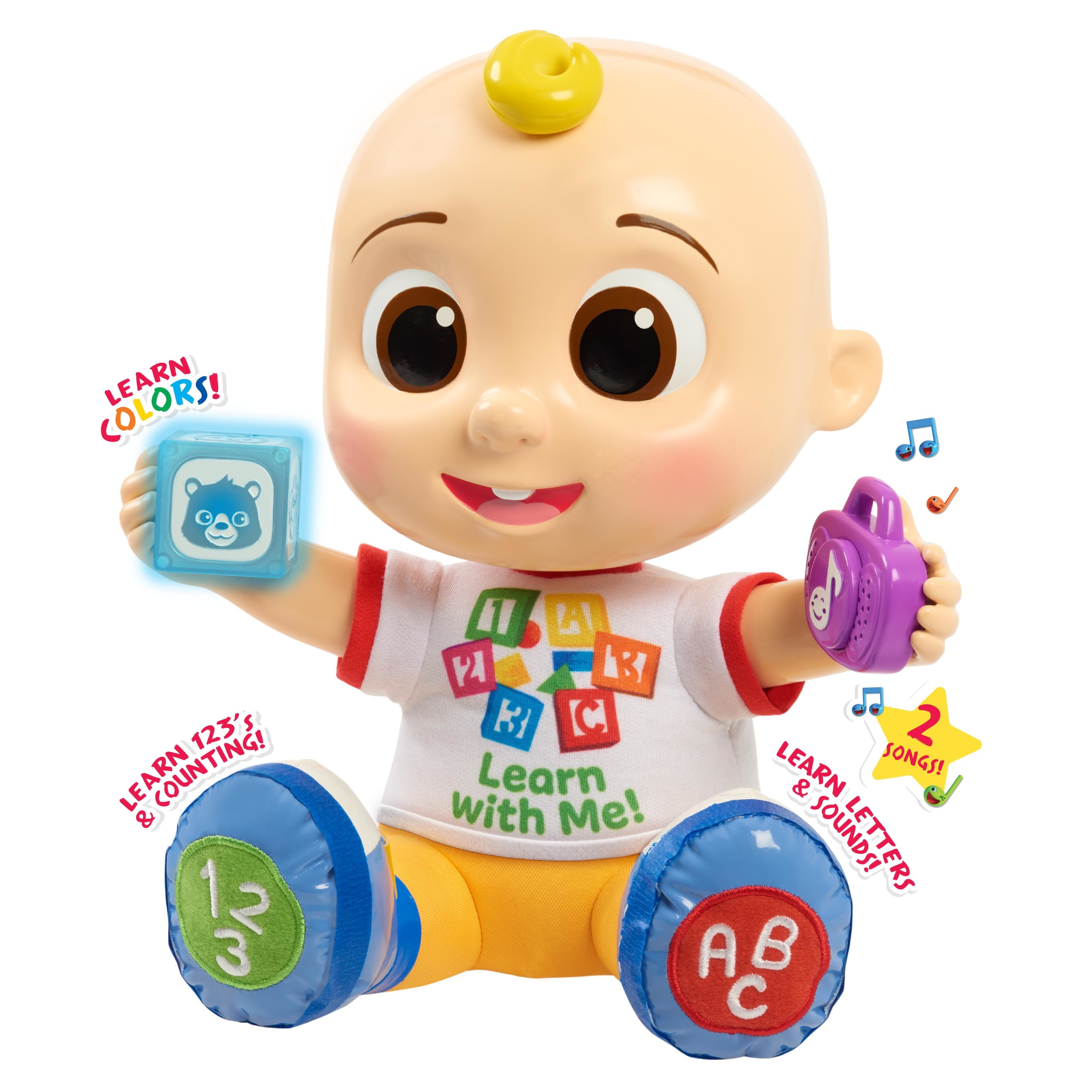 CoComelon, JJ Learning Doll, Includes Lights and Sounds, Baby and Toddler Toy