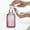 Pink, variant on Konghyp Glass Refill Bottle for Bathroom, Hand Soap Dispenser, Lotion Container, Reusable and Refillable, Elegant Design for Home and Travel, Multi-Purpose Bathroom Organizer