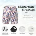 thumbnail image 3 of Gaeub 4th Of July Print Mens Swim Trunks with Compression Liner,Board Shorts Quick Dry,Beach Swimwear with Pockets-Medium, 3 of 6