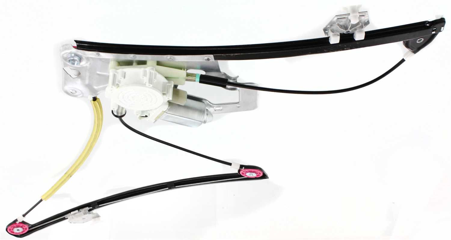 Window Regulator For 1997-2000 BMW 528i 2001-2003 530i Front, Right Passenger Power With Motor