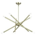 thumbnail image 5 of 47006-01 Livex Lighting Soho - 10 Light Chandelier-26 Inches Tall and 28 Inches Wide-Antique Brass Finish, 5 of 16