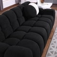 thumbnail image 4 of Luxvie 87.4 Length,35.83" Deepth ,Human Body Structure For USA People, Marshmallow Sofa, Boucle Sofa,3 Seater, Black BOUCLE, 4 of 9