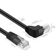 thumbnail image 5 of Cat6 Ethernet Cable (Right Angle Up, 3 FT) RJ45 90 Degree Network Connector 500 MHz 10 Gigabit Gold Plated Patch Plug Wire LAN Cord For PS4 Fire-Stick Xbox One Smart TV Gaming & Computer, 5 of 6