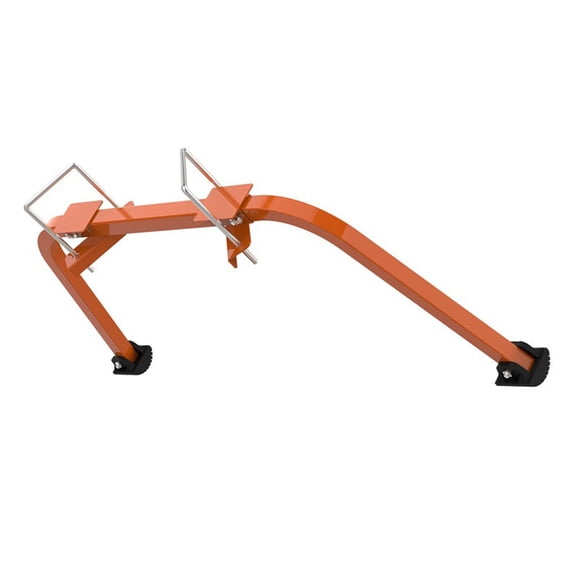 QualitChoice Stabilisateur d'Échelle Murale en Caoutchouc Antidérapant pour Escalade Sécurisée U-bolts Finition Soignée Orange