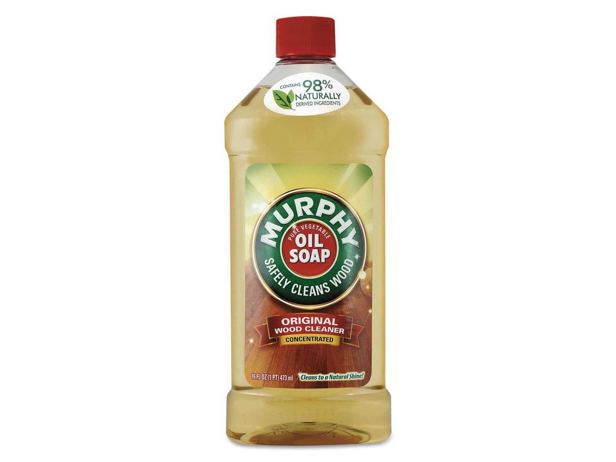Murphy Oil Soap Wood Cleaner - 1 Gallon Concentrate (Pack Of 4), Original Scent For Floors, Paneling & Furniture