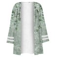thumbnail image 4 of Vedolay Women's Cardigan Sweater Open Front Cardigan Knit Sweaters for Women Mint Green,2XL, 4 of 4