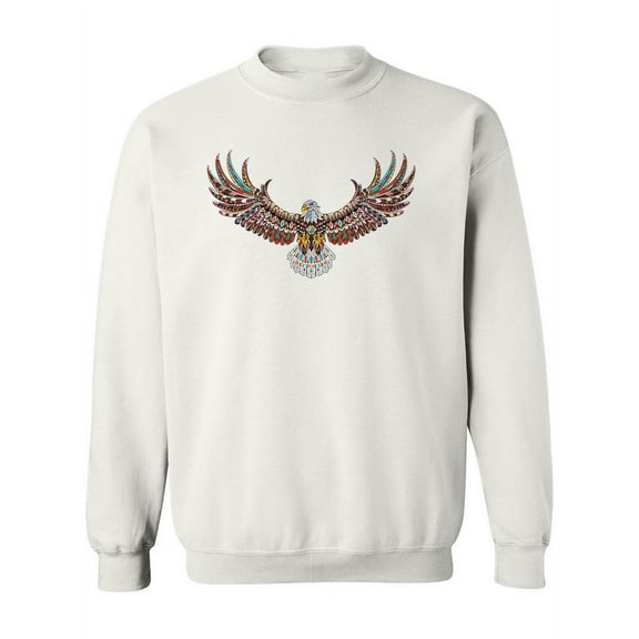 Colorful Ethnic Eagle Sweatshirt Women -Image by Shutterstock, Female x-Large