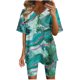 thumbnail image 2 of Puntoco Mujer Verano Manga Corta V-Cuello Tops Pantalones Cortos Cómodo Homewear Traje De Dos Piezas Conjuntos Liquidación Puntoco Puntoco-5238, 2 of 7