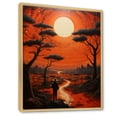 thumbnail image 2 of Designart "The Agony Coral Black Art from Mexico II" Portrait Floater Framed Canvas Print, 2 of 7