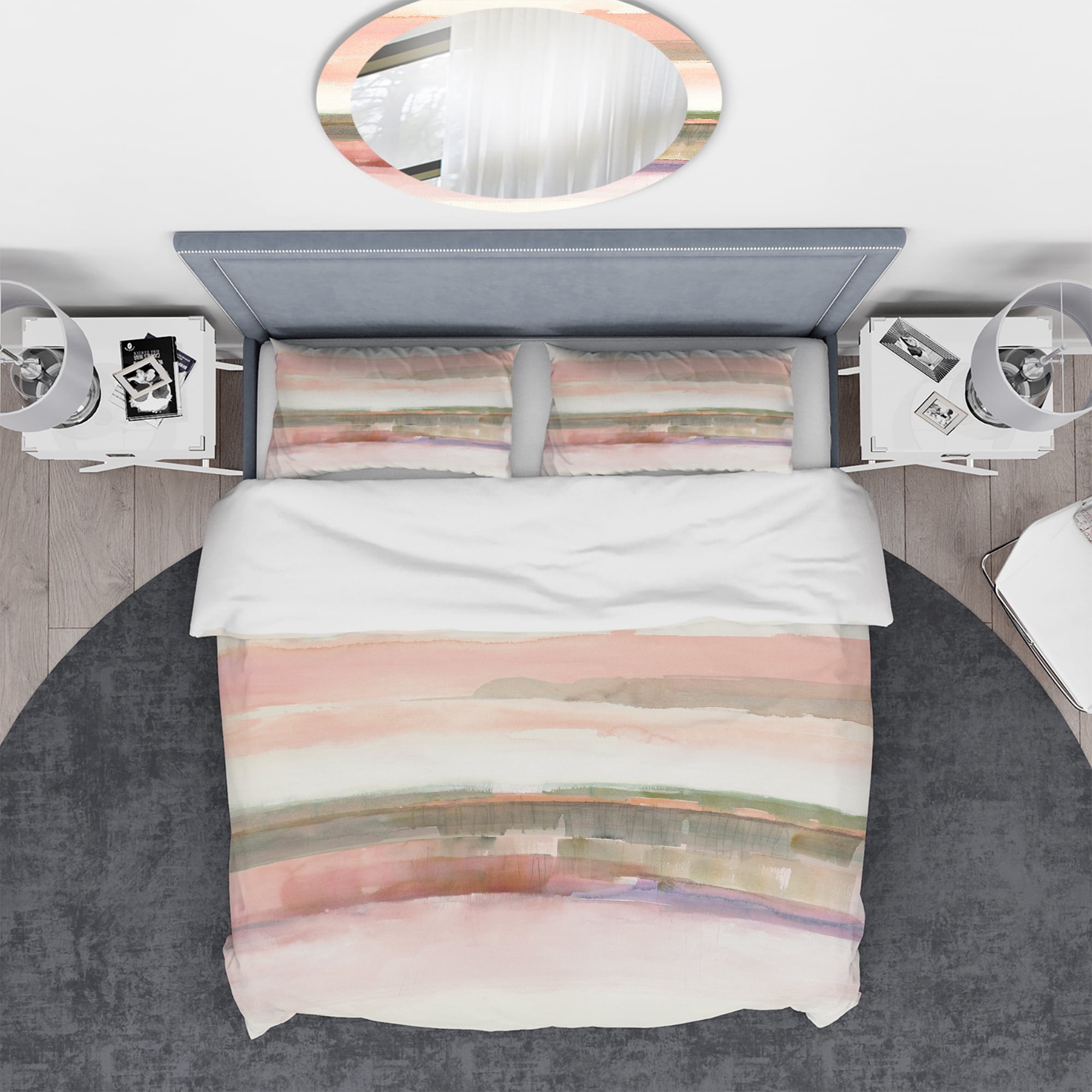 Designart 'Influence of Line and Color' Geometric Duvet Cover Set
