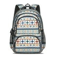 thumbnail image 2 of Boho Bohemia Geometric Line Art Backpack for School,Cute School Bag,Schoolbag with Adjustable Shoulder Straps & Padded Back,16.9 Inch, 2 of 5