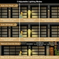 thumbnail image 5 of GOALPLUS 2 Pack Motion Sensor Outdoor Barn Porch Wall Light Dusk to Dawn Small Exterior Gooseneck Lighting Fixture 7 Inch Dome Black Farmhouse Wall Mount for Porch, 5 of 7
