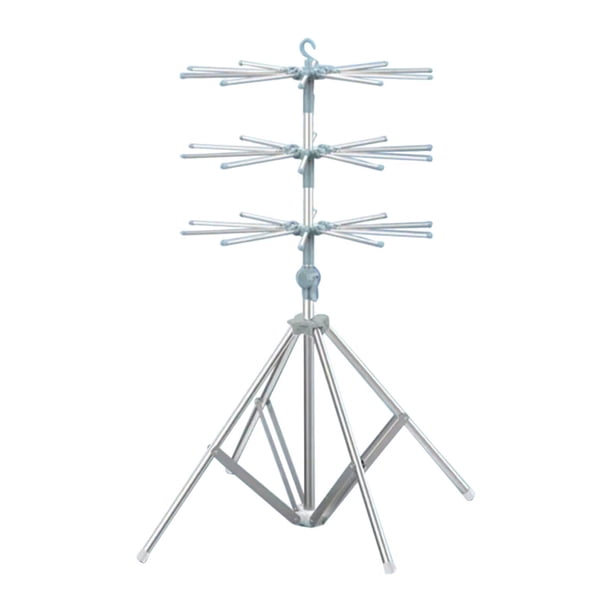 Tendedero para ropa de recién nacidos y bebés, percha para pañales, para uso interior y exterior. azul