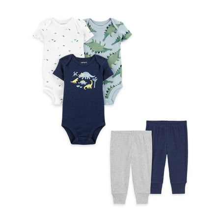 

Carter s Child of Mine Baby Boy Bodysuit and Pant Set 5-Piece Sizes Preemie-18 Months