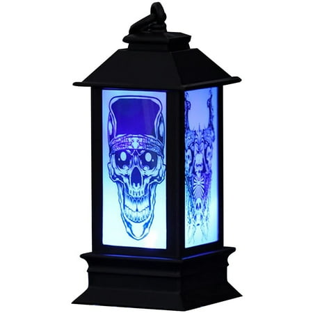 

Halloween LED Lantern Lights Vintage Style Lantern Night Lights Atmosphere Lights Skeleton Decorative Lamp for Home Indoor Outdoor Decor