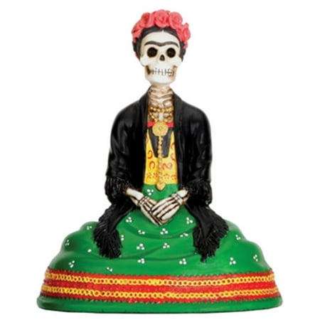 Skeleton Frida Kahlo Mexican Painter Day of the Dead Dia de Los Muertos Figurine