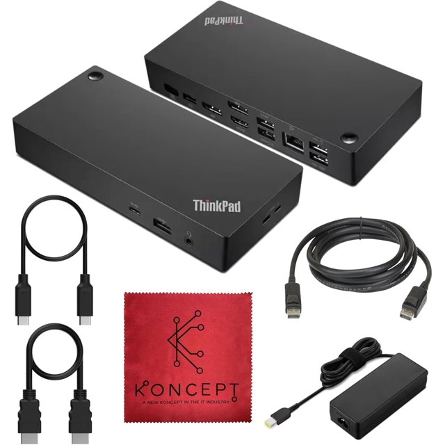 Estación de acoplamiento Koncept 40AY0090US con doble HDMI 4K y DP USB-C