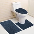 thumbnail image 4 of Fiudx Juego de Baño, Cortina de Ducha con Diseño de Corazón Romántico, Alfombrillas Impermeables, Almohadilla Absorbente En Forma de U, Regalo de Decoración para El Baño, Especial de San Valentín, Ma, 4 of 6