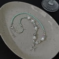 thumbnail image 5 of Collar de cuentas de estrella con diseño de nicho, estilo dulce y picante, collar de cuentas de forma especial, cadena de clavícula fría cruzada, 5 of 5