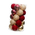 thumbnail image 3 of 25 piezas de bolas de Navidad BLESIY decoraciones colgantes Oro burdeos, 3 of 8