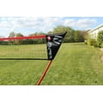 Zume Games Portable Badminton Set with Freestanding Base Sets Up on Any