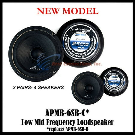 Back Mid Range - (4) AUDIOPIPE APMB-6SB-C TWO PAIR 6-6.5