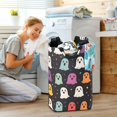 thumbnail image 5 of Yayeee Freestanding Laundry Hamper with Handle Collapsible Large Storage Basket for Clothes, Colorful Halloween Ghost, 5 of 7