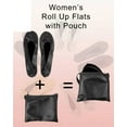 thumbnail image 2 of Women's Ballet Flat Shoes Foldable Portable Travel Roll Up Slippe, 2 of 7