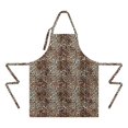 thumbnail image 2 of Brown and Black Leopard Print Apron-Garden Aprons for Women with Pockets-Cotton Linen Waterproof Kitchen Cooking Gardening Aprons Adjustable for Kitchen,Cooking,BBQ and Salon 33x27 Inch, 2 of 7